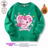 Sudadera de Dibujos Animados para Niñas 2024 Nuevo Estilo Casual Algodón Cuello Redondo para Bebés Niñas Primavera y Otoño Ropa Infantil de Dibujos Animados