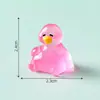 Figura de pato creativa y linda que brilla, perfecta para una noche relajante. Decoración DIY, accesorio de bolsa sorpresa, paisaje en miniatura y pequeño adorno de escritorio