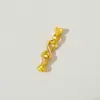 [Qualidade] Zircônia de ouro 18k fivela de pérola de 8 caracteres acessórios de joalheria diy corrente de suéter de abotoamento duplo conexão acabamento