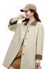 Trench Coat Feminino de Comprimento Médio para Tamanhos Petite, Adequado para o Trabalho, para Alturas de 155cm a 165cm