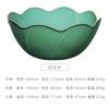 Creative Golden edge prato de frutas vintage borda flor copo placa de vidro colorir salada de frutas secas tigela streamer bowl snack prato
