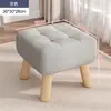 Taburete pequeño para sala de estar, sofá, cojín suave, taburete pequeño, puerta moderna y sencilla, cambiador de zapatos, taburete bajo