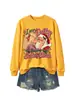 Eu vi Dolly beijando Amazon eBay moda europeia divertida moletom feminino gola redonda manga longa