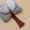 Pingente de orelha com borla de leque redondo de 15 cm, sachet para traje antigo Hanfu, ornamentos para cortina cheongsam, pingente antigo original feito à mão