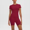 Top de Ciclismo Transpirable Fino de Secado Rápido Transfronterizo Amigable con la Piel Shorts Deportivos para Correr Fitness de Cintura Alta Conjunto de Yoga