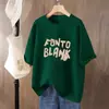 Top retro adelgazante de algodón puro de talla grande para mujer, holgado y versátil, camiseta de manga corta con hombros caídos, media manga adelgazante de talla grande ins
