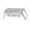 Estufa de Barbacoa Plegable de Acero Inoxidable para Hogar al Aire Libre Brochetas de Carbón Barbacoa Plegable Portátil sin Humo