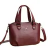 Bolsa de Couro Macio da Moda para Mulheres, Novo Estilo, Forro Interno Elegante, Bolsa Tote de Ombro, Portátil, Forte e Durável, Bolsa de Mão da Moda