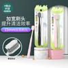 Cepillo de dientes suave para adultos con cerdas en espiral para limpieza dental cuidado encías cabezal de cepillo ensanchado pareja viaje Paquete Doble venta al por mayor de fábrica