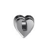 Molde pequeño de fábrica para mousse, anillo de acero inoxidable para pastel con forma de corazón con placa de empuje, herramientas para hornear DIY