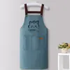 Delantal impermeable y a prueba de aceite, delantal de cocina nuevo y elegante para uso doméstico, uniforme de trabajo, resistente a las manchas, adecuado para restaurantes, ropa de trabajo unisex