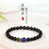 Pulsera de Obsidiana y Jade Hetian Doble Pixiu Oro Obsidiana Pulsera de Cuentas de Buda para Pareja Hombre y Mujer Piquiu Zodiaco Tigre Nacimiento Buda