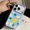 Funda de Teléfono Rayas de Limón de Verano Adecuada para Apple 17Pro Funda con Película Dos en Uno Funda para Teléfono Iphone16/15