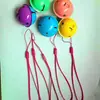Cordão de metal com duas cores de 4 cm, chaveiro grande com sino, pingente de bolsa, código de digitalização empresarial WeChat, pequeno presente, atacado