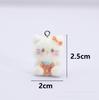 Llavero de Animales de Dibujos Animados de Resina 3D Flocado Lindo Cadena para Teléfono DIY Colgante de Joyería Hecho a Mano Venta al por Mayor