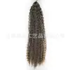 Peruca de cabelo trançado de crochê europeu e americano brasileiro, cabelo longo cacheado, fibra química, cabelo cacheado pequeno, trança brasileira