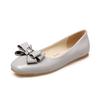 Sapatos femininos da moda com laço plano em PU, tamanhos 34 a 43, JGB2018N0002145