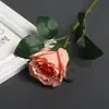 Flor Artificial de Rosa de Borde Rizado de Cabeza Única Mejorada, Material de Flor para Decoración de Salón de Bodas, Flor Artificial de Decoración para el Hogar, Accesorio de Fotografía