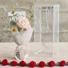 Ramillete Pequeño Tejido a Mano de Lana, Flor Artificial Rosa Tejida Terminada, Regalo para Mejor Amiga, Flor Inmortal Crochetada