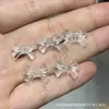 Coleção de Cristal Branco Natural, Contas de Abóbora, Contas de Flor de Maracujá, Acessórios Artesanais, Pulseiras DIY Feitas à Mão, Joias da Moda