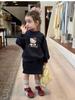 Ropa Personalizada para Niños 2026 Nuevo Estilo Otoño Estilo Coreano Dibujos Animados Lindo Conjunto de Sudadera y Falda para Niñas y Niños Pequeños Moderno