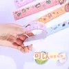 Regla suave de animal lindo de dibujos animados, corazón de chica ins, regla flexible para niños, herramienta de medición de dibujo para estudiantes de primaria