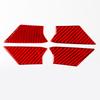 Adecuado para 17-19 Volkswagen Tiguan L piezas de modificación interior fibra de carbono marco decorativo de la cubeta de la puerta interior pegatinas accesorios