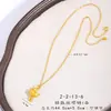 Tienda de Oro Mismo Estilo Collar de Caballo Galopando Chapado en Oro, Caballo del Zodiaco Estilo Chino, Año del Zodiaco, Cadena de Suéter para Clavícula de Caballo Pequeño, Regalo para Novia