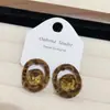 Nuevos Pendientes Cuadrados de Terciopelo con Estampado de Leopardo Estilo Dulce y Fresco para Mujer, Pendientes Versátiles de Moda de Lujo Ligero, Personalidad de Nicho, Temperamento Exagerado