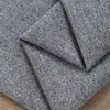 Tela de poliéster 100% color liso imitación lino para tapicería de sofás de casas de huéspedes, cojines de ventanales y tela decorativa resistente al desgaste