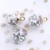 Aretes hechos a mano de bricolaje con bola de cristal de colores, aretes, bolsa de material para joyería de oreja