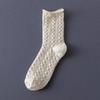 Calcetines con volantes calcetines de mujer primavera y otoño delgados para exterior blanco de rizo jk encaje zapatos Mary Jane Lolita