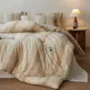 Edredom Antibacteriano Espesso para Primavera e Outono Edredom Quente de Inverno Jacquard Tecido Colorido Núcleo Macio do Edredom Roupa de Cama para Dormitório de Estudante Edredom para Todas as Estações