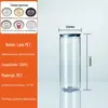 Latas de plástico para bebidas PET lacradas, água com bolhas, leite, chá, garrafa de plástico, garrafa descartável transparente para bebidas