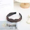 Diadema Trenzada Escandinava para Mujer Negra Elegante Diadema de Alta Presión para el Cráneo Accesorios de Pinza para el Cabello Versátiles para Otoño e Invierno