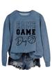 Estación independiente de Amazon juego juego juego día del juego pelota moda europea y americana Joker suéter holgado casual