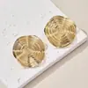 Aretes Europeos y Americanos Transfronterizos Personalizados de Diseño de Moda de Lujo Ligero Versátiles de Alta Gama Envolventes de Línea Roscada Redonda