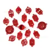 Colgante de Letra Roja Festiva Serie de Colgantes Llavero DIY Pendientes Accesorios para el Cabello Pulsera Collar Accesorios de Joyería