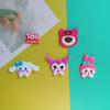 Accesorios para la Cabeza Lindos de Sanrio de PVC Suave para Bricolaje Parche de Goma Crema para Funda de Teléfono Caja de Almacenamiento Bolsa de Material Decorativo
