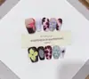 Nai Zi Unhas Vestíveis Feitas à Mão Série Estilo Europeu e Americano Coleção de Comércio Exterior Estilo Esculpido Pintado à Mão de Alta Qualidade Adesivos de Arte para Unhas Vestíveis