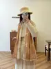 Bufanda de hilo transfronteriza europea y americana con letra H, moderna y a la moda, cálida y gruesa, con borlas largas, chal de doble cara y calentador de cuello