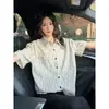 2026 Nova Camisa de Bolso Versátil de Seda de Gelo Manga Curta Masculina Verão Estilo Hong Kong Jaqueta Meia-Manga Camisa Solta Tendência