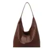 Bolsa feminina retrô de grande capacidade 2026 moda tendência nova bolsa de ombro simples padrão trançado bolsa tote casual para o dia a dia