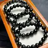 Pulseira de Obsidiana Natural Bicolor para Homens e Mulheres, Pulseira de Círculo Único Olho Arco-Íris, Obsidiana Natural Cristalina Feita à Mão