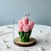 Processamento Personalizado de Novos Buquês de Tulipas, Velas Perfumadas Moldadas DIY, Decorações Atmosféricas para Presentes de Dia dos Namorados