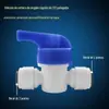 Acessórios de Válvula Esfera Plástica para Purificadores de Água, Conexão Rápida de 2/3 de Polegada, Prevenção de Refluxo, Universal para Dispensadores de Água Domésticos e Máquinas de Água Pura