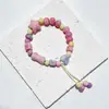 Pulseira de Cerâmica Jingdezhen Nova Pulseira de Cerâmica Estilo Chinês Joia Artesanal Corda Estilo Xizang Barraca de Pulseiras Jingdezhen
