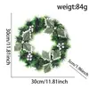 Suministro Exclusivo Transfronterizo de Coronas Navideñas, Follaje Artificial Navideño, Decoraciones Navideñas para Jardín, Espumillón, Guirnaldas Circulares de Flores Navideñas y Adornos Colgantes