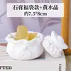 Caja de aromaterapia de yeso de cristal natural, piedra difusora sin llama, yeso para colorear DIY, adorno de piedra de cristal pintado