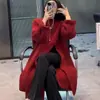 Vestido de malha slim fit com fenda, estilo casual nicho coreano, gola redonda, comprimento acima do joelho, tamanho único
